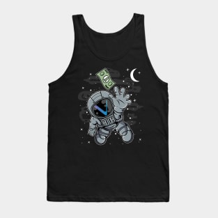 Astronaut Reaching Vechain VET Coin To The Moon Crypto Token Cryptocurrency Blockchain Wallet Birthday Gift For Men Women Kids Tank Top
